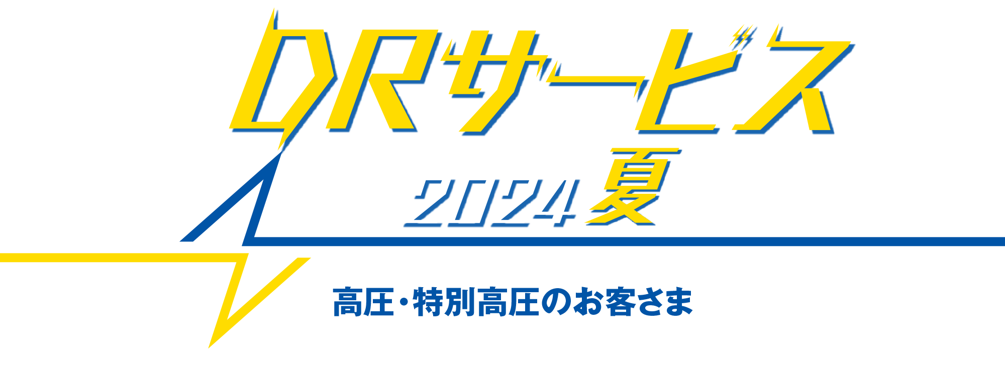 ＤＲサービス 2024夏 高圧・特別高圧のお客さま